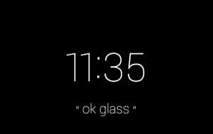 OK Glass Startbildschirm