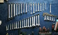 Werkzeuge an der Wand