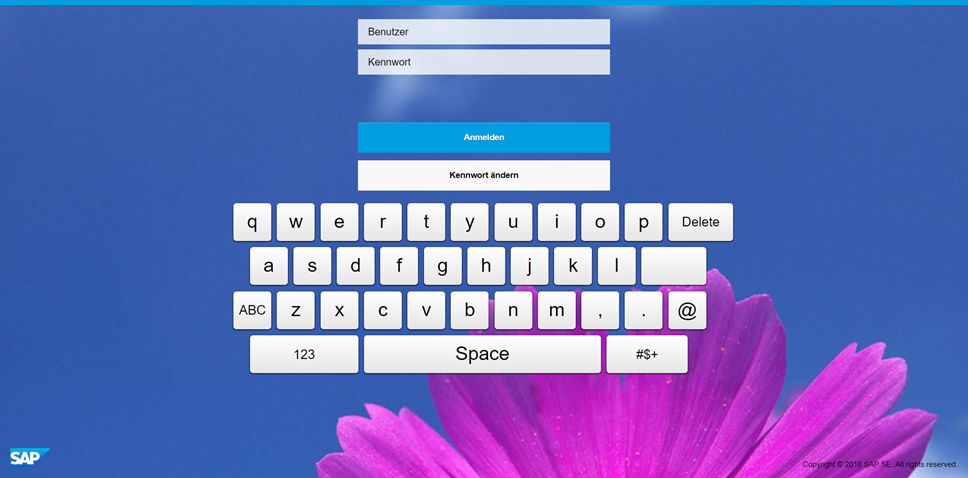 Virtuelle Tastatur