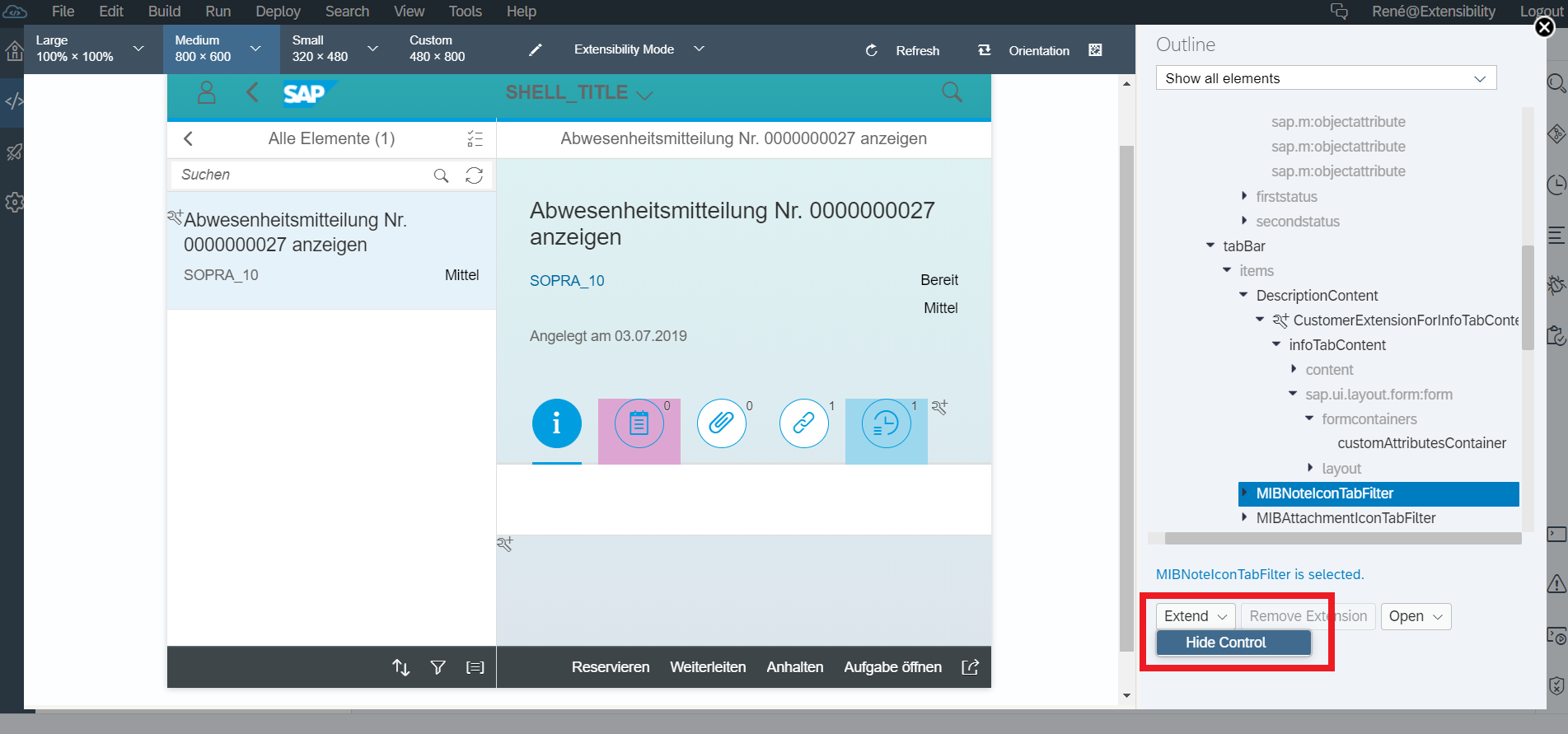 Hide Control My Inbox