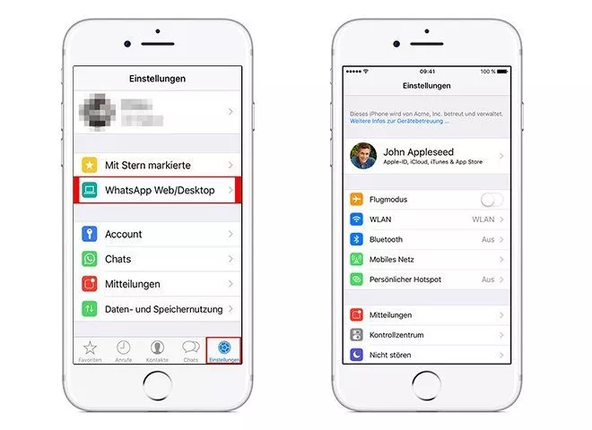 iPhone Whatsapp Setting
