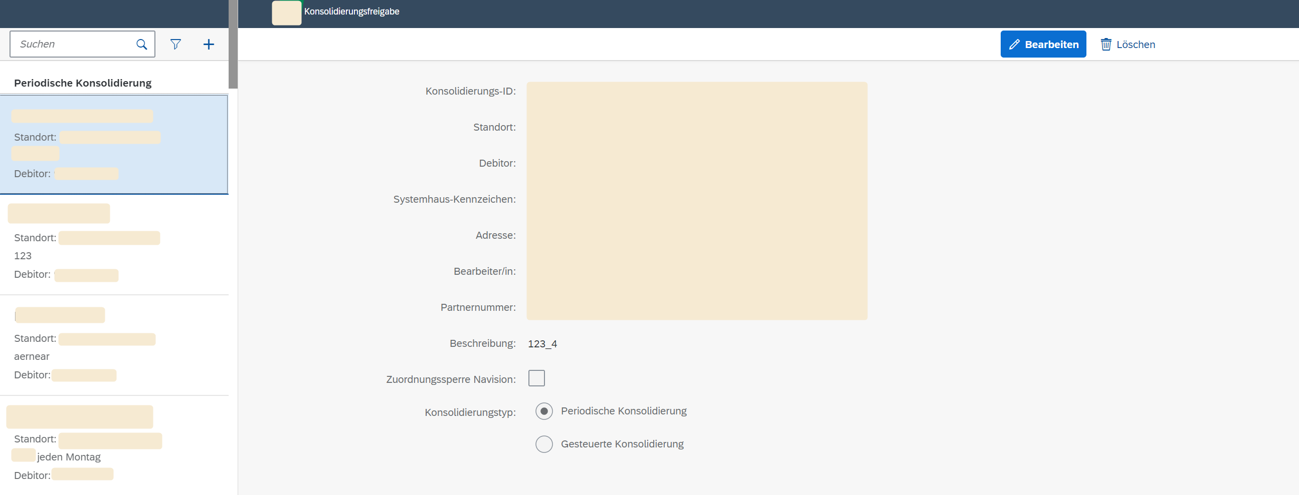 Lieferkonsolidierungs-App für SAP SD