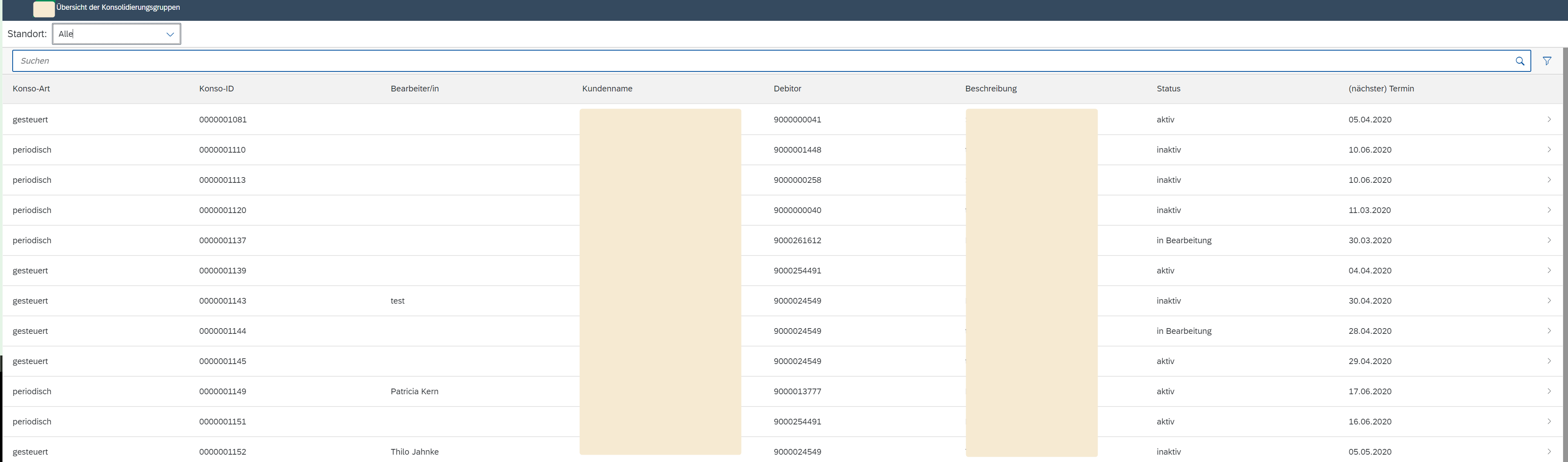 Lieferkonsolidierungs-App für SAP SD
