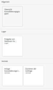 Übersicht über Konsolidierungsläufe und Fehler