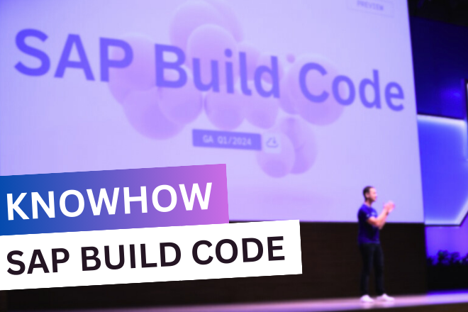 Blog-Post SAP Build Code wird vorgestellt